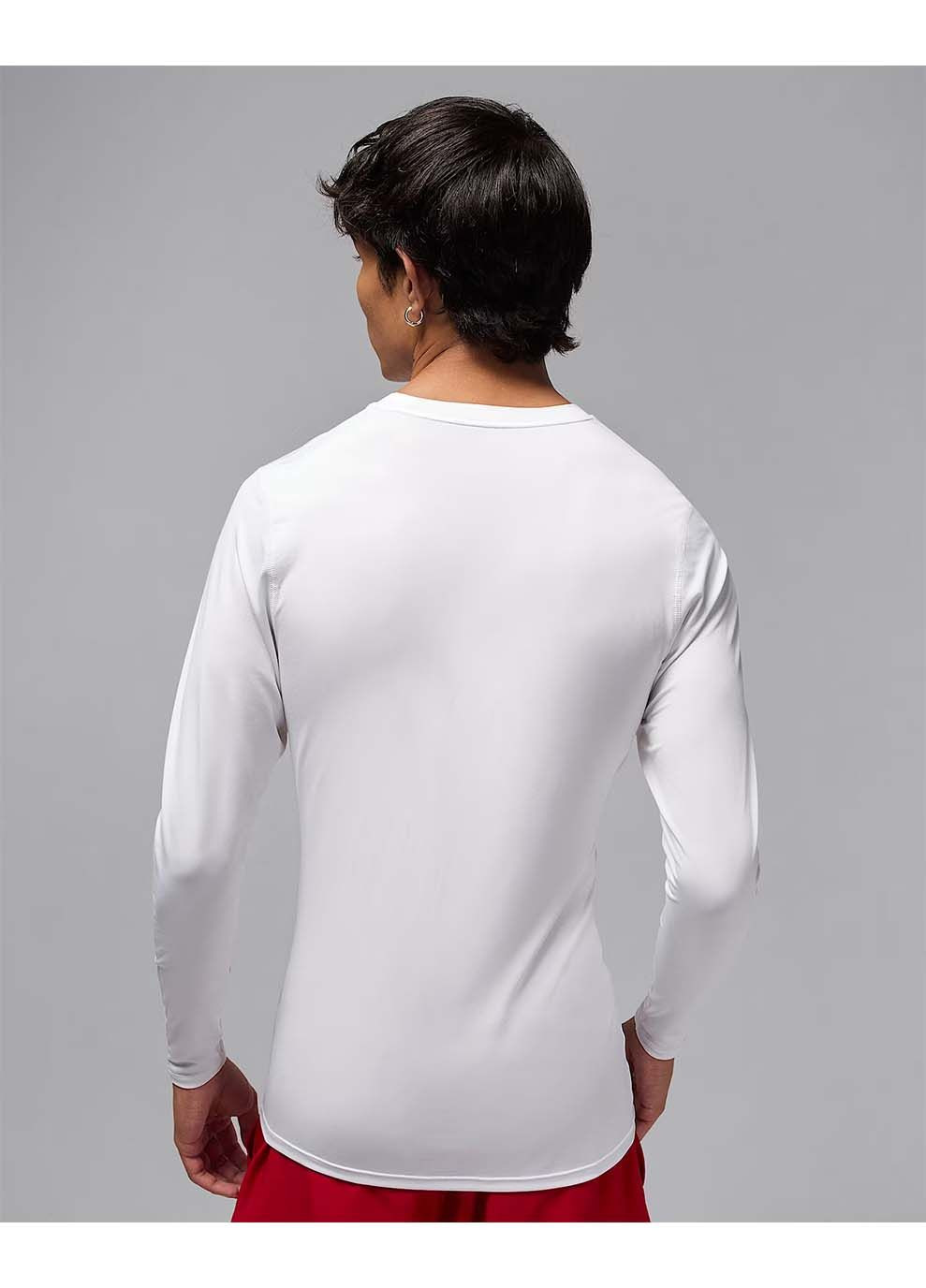 Чоловічий Лонгслів M DF SPRT LS BASELAYER Білий Jordan білий