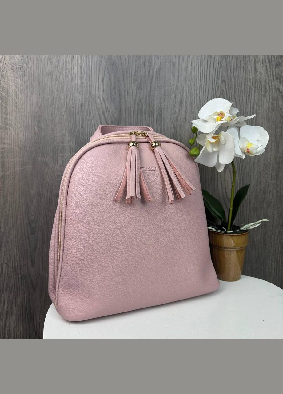 Городской Женский рюкзак сумка 2 в 1 с венчиком Фиолетовый No Brand (301083298)