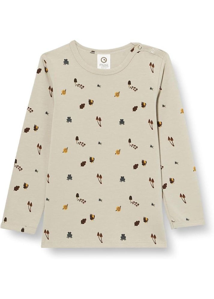 Светло-зеленый демисезонный повседневный лонгслив Green Cotton с рисунком