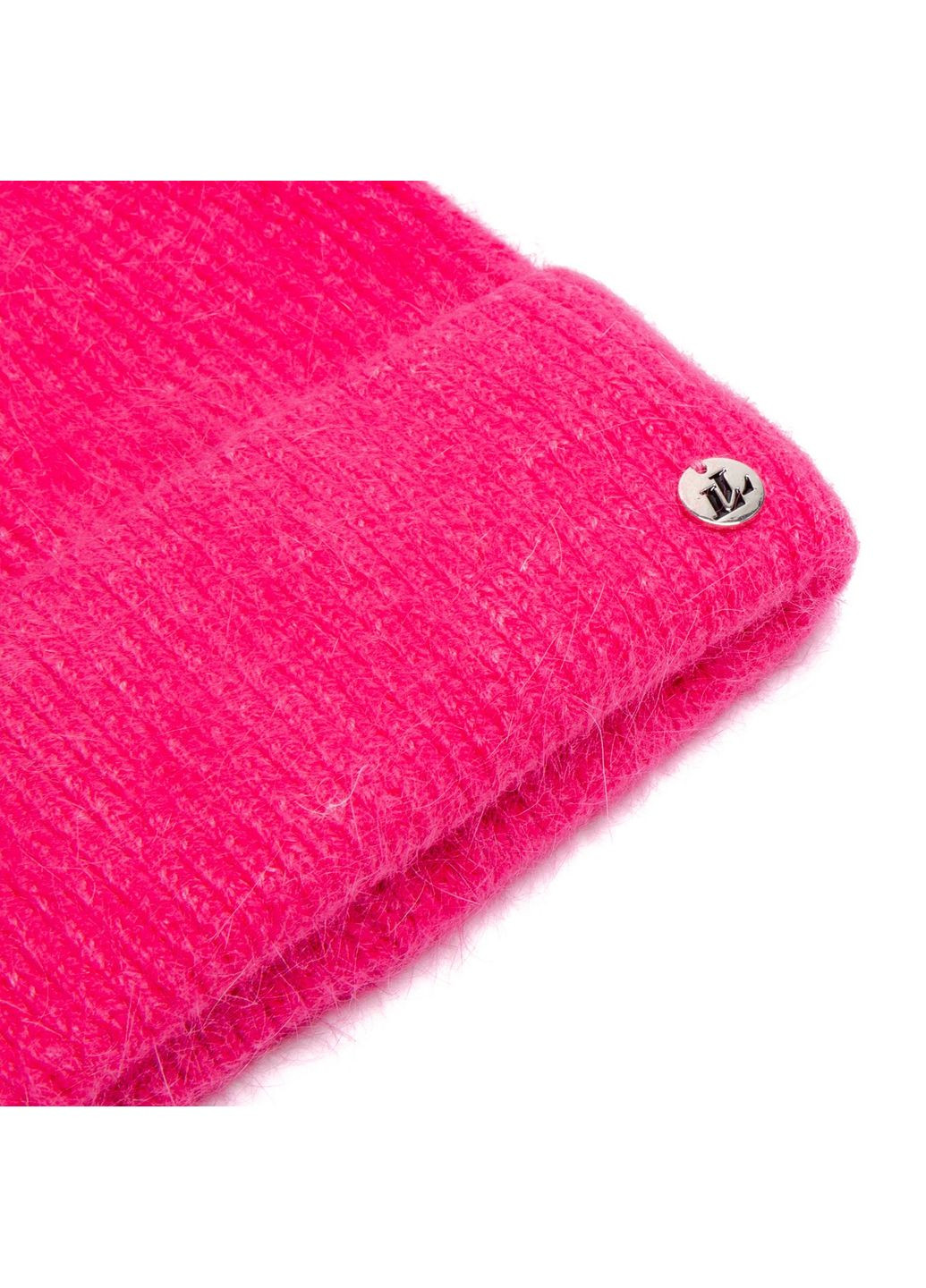 Шапка біні жіноча ангора рожева LORETTE LuckyLOOK 261-440 (290278281)