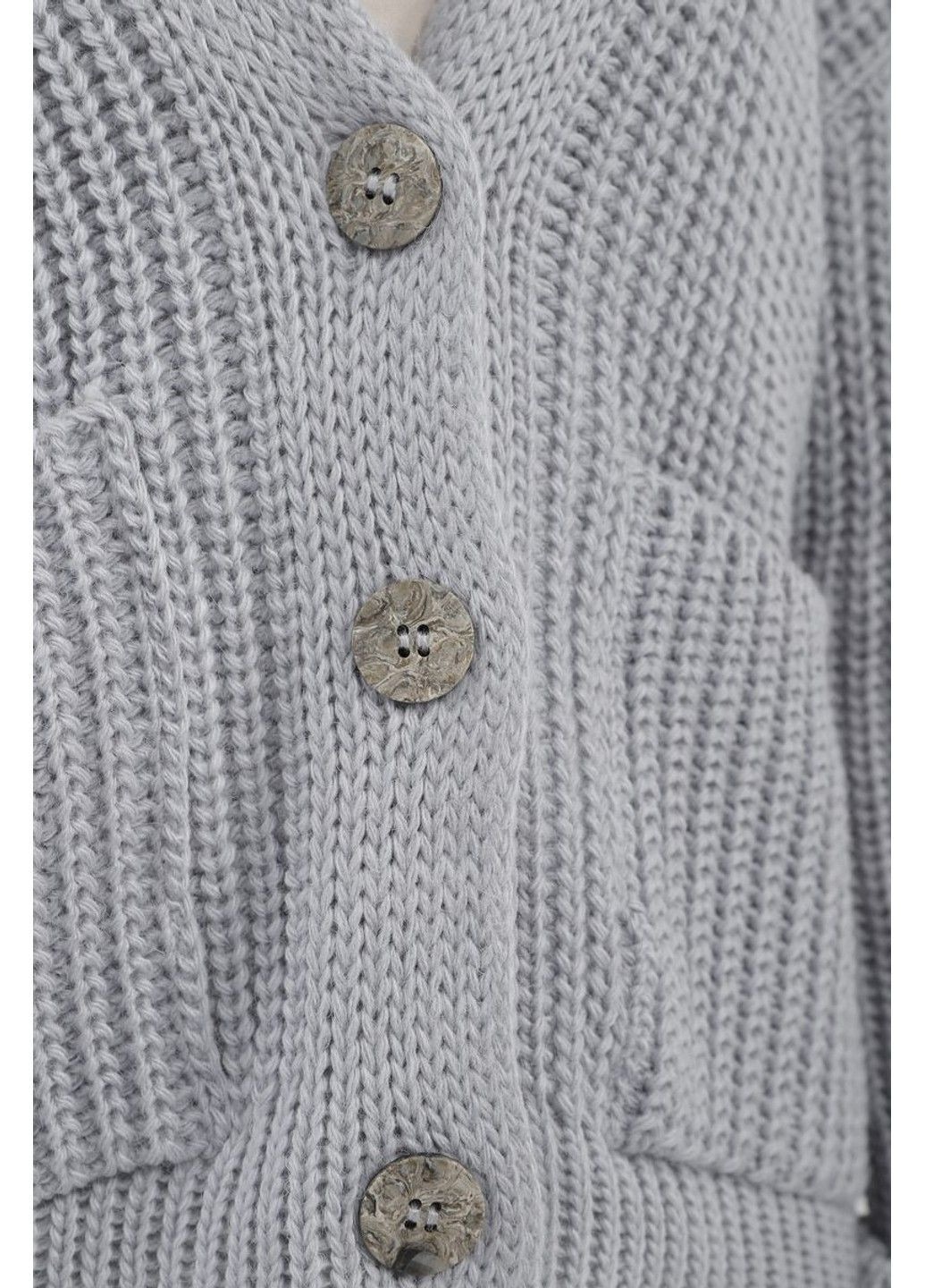 Светло-серый зимний кардиган Sewel