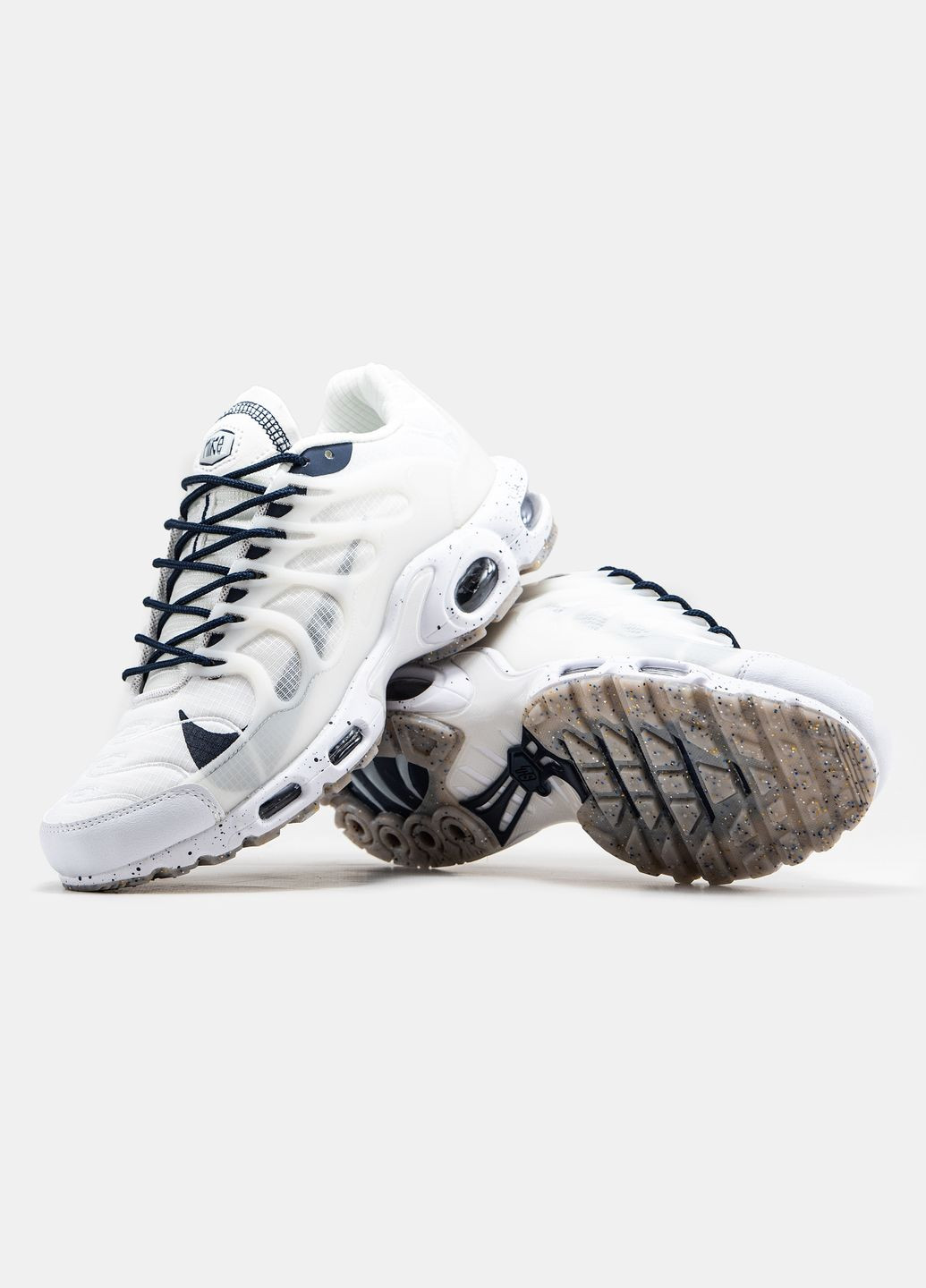 Белые демисезонные кроссовки мужские nike air max tn plus terrascape white | найк аир макс тн плюс белые No Brand