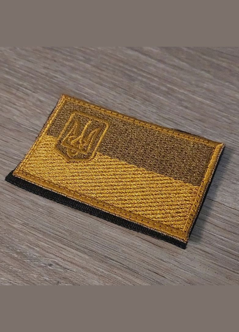 Шеврон польовий прапор України 4,5x7,5 см із повною зашивкою No Brand (336381829)