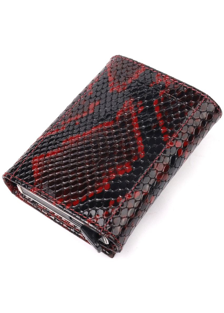 Жіночий гаманець-картхолдер зі шкіри під крокодила 20974 Karya (303831491)