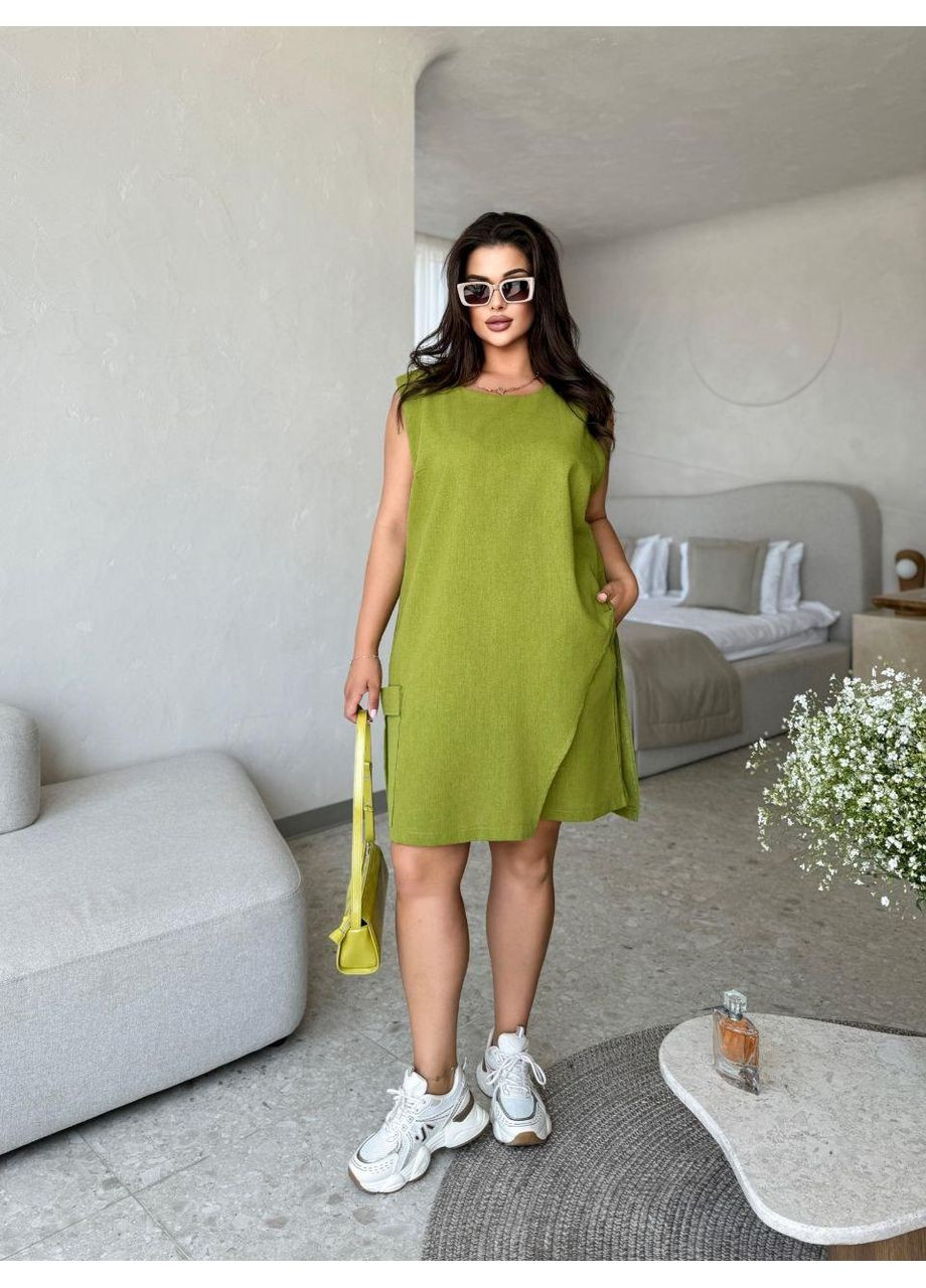 Женский льняной костюм No Brand (360957306)