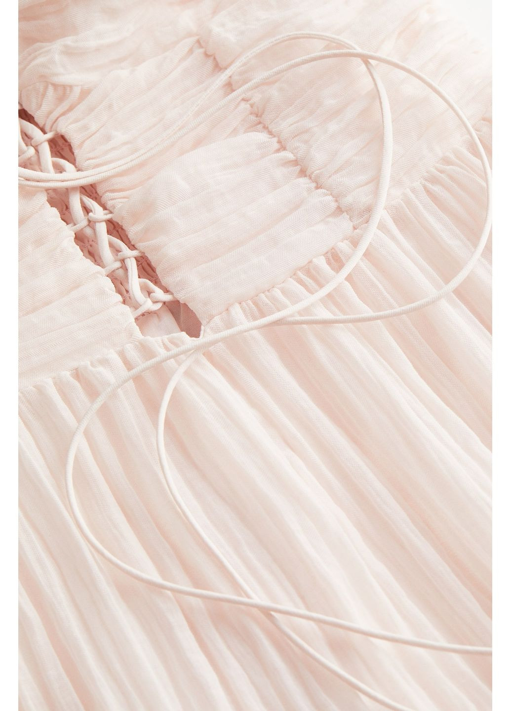 Светло-розовое кэжуал платье H&M однотонное