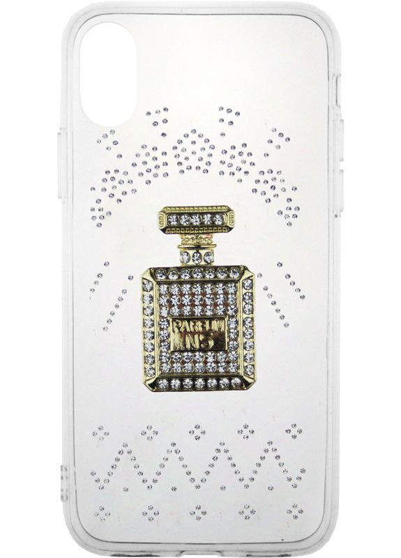 Чехол-накладка TPU case with stones iPhone X Perfume Transparent Toto (301779911)