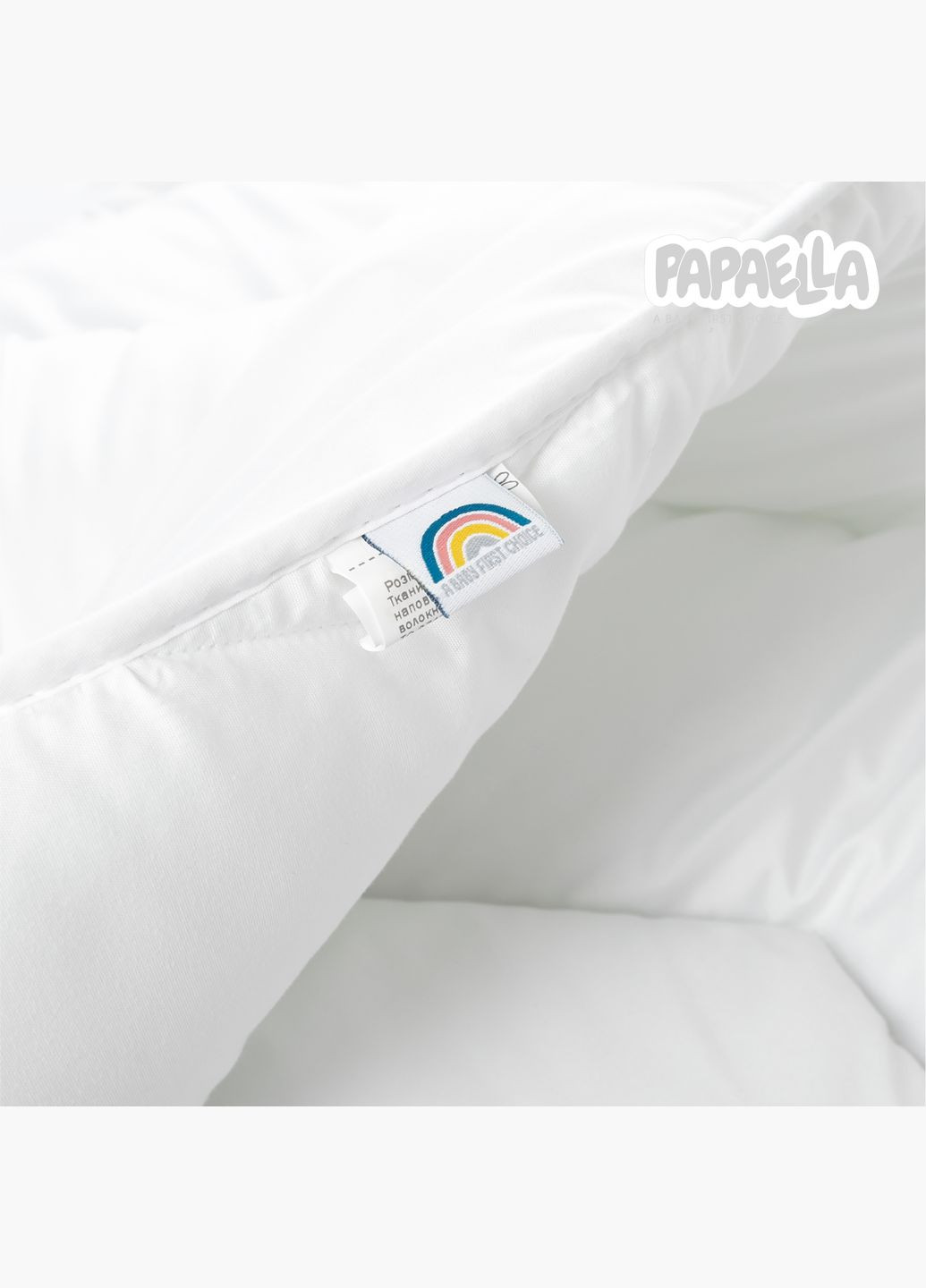 Детский набор в кроватку Comfort ТM одеяло 100х135 см и подушка 40х60 см, антиаллергенные, зигзаг/белый (8-29611*003) PAPAELLA (313594485)