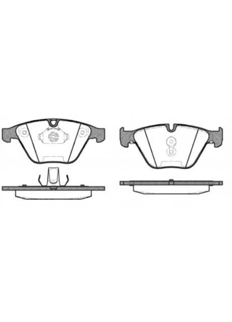 Колодки тормозные дисковые передние BMW 3(E90,91) 3.0 05- 0857.30 Remsa (361637262)