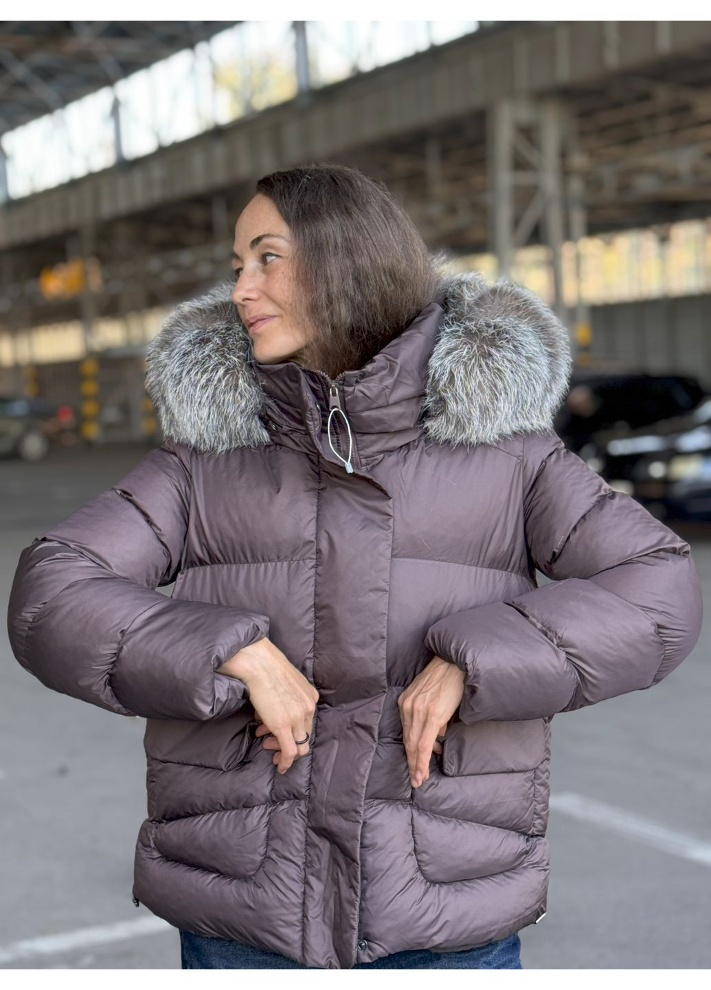 Коричневый зимний Пуховик Sifurs