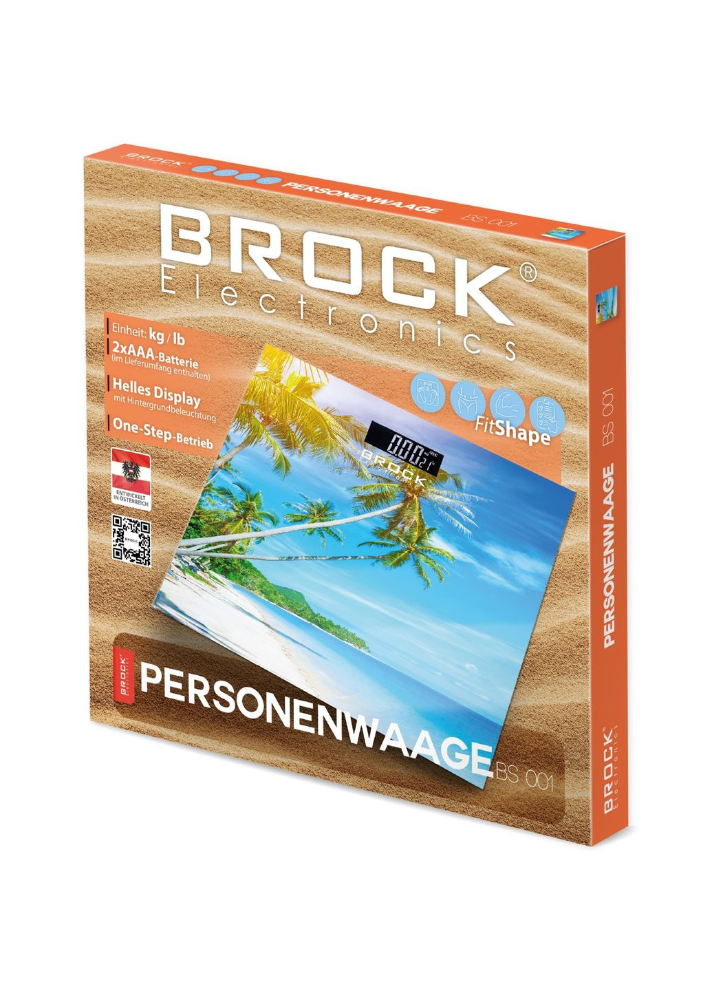 Ваги напольні BS 001 електронні/ 180кг/ 2хААА/ автовимкнення BROCK (316035928)