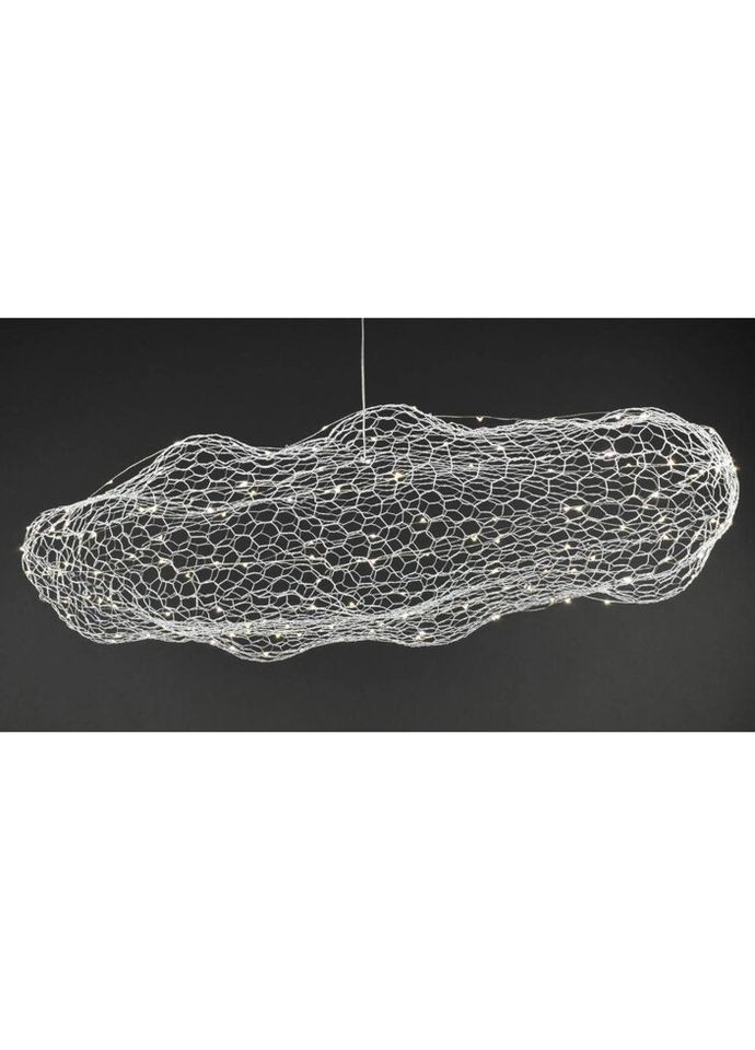 Люстра светодиодная подвесная LED светильник для квартиры на потолок лэд 27658 Хром 25-200х42х80 см. Sunnysky (335975111)