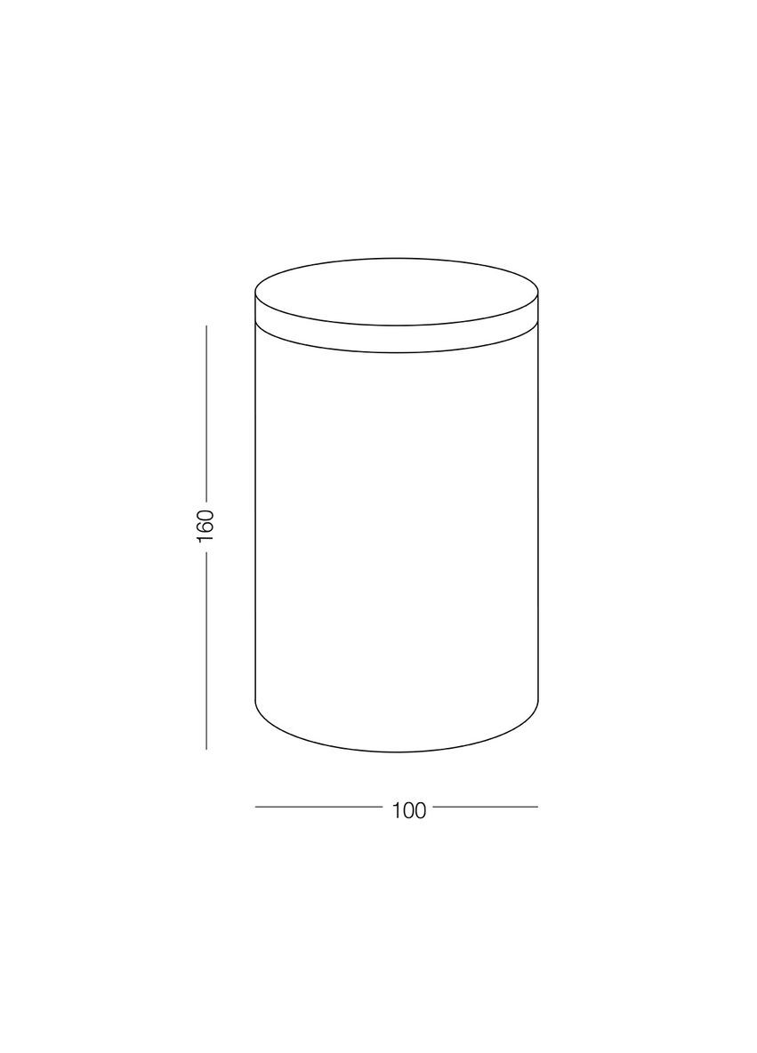 Ємність для зберігання MY HOME 1 л Біла з деревом (KP13 L WHITE/WOOD) MVM (301002243)