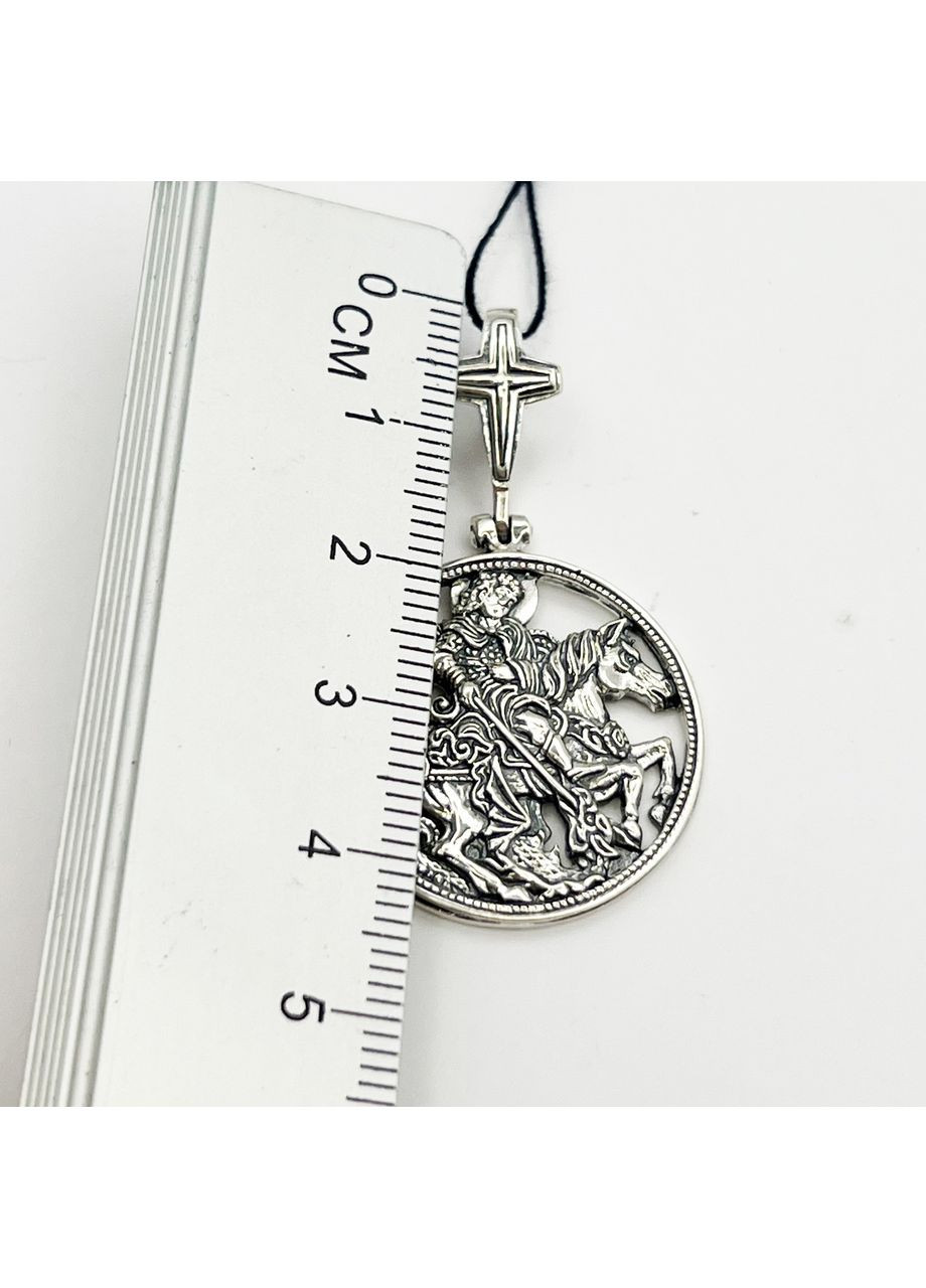 Ладанка амулет срібний "Георгій Побідоносець" 6,68 г No Brand (369737503)