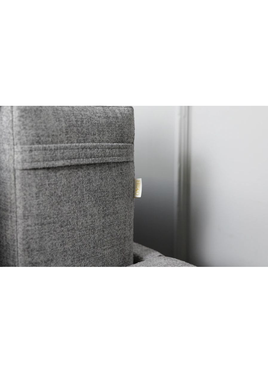 Диван Турин прямой раскладной серый Frisco (373287124)