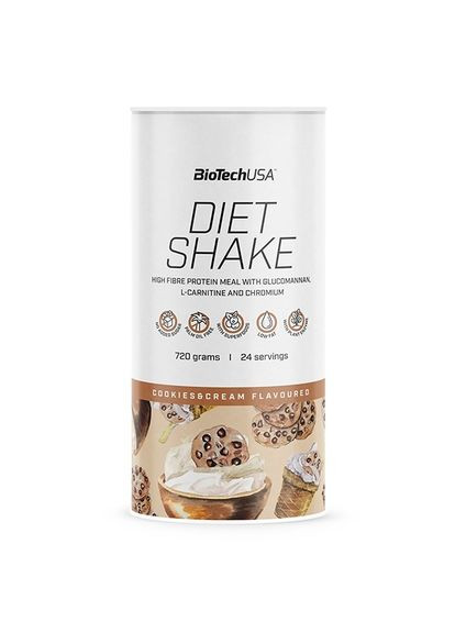 Заменитель питания Diet Shake, 720 грамм - Печенье-крем Biotech (341321147)