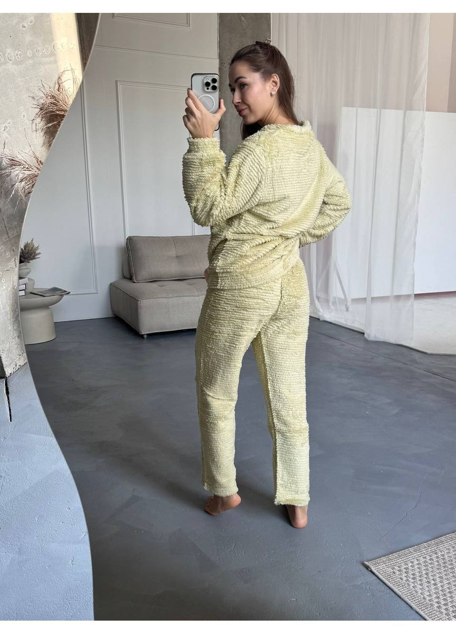 Оливкова піжама жіноча кофта + брюки Гермес