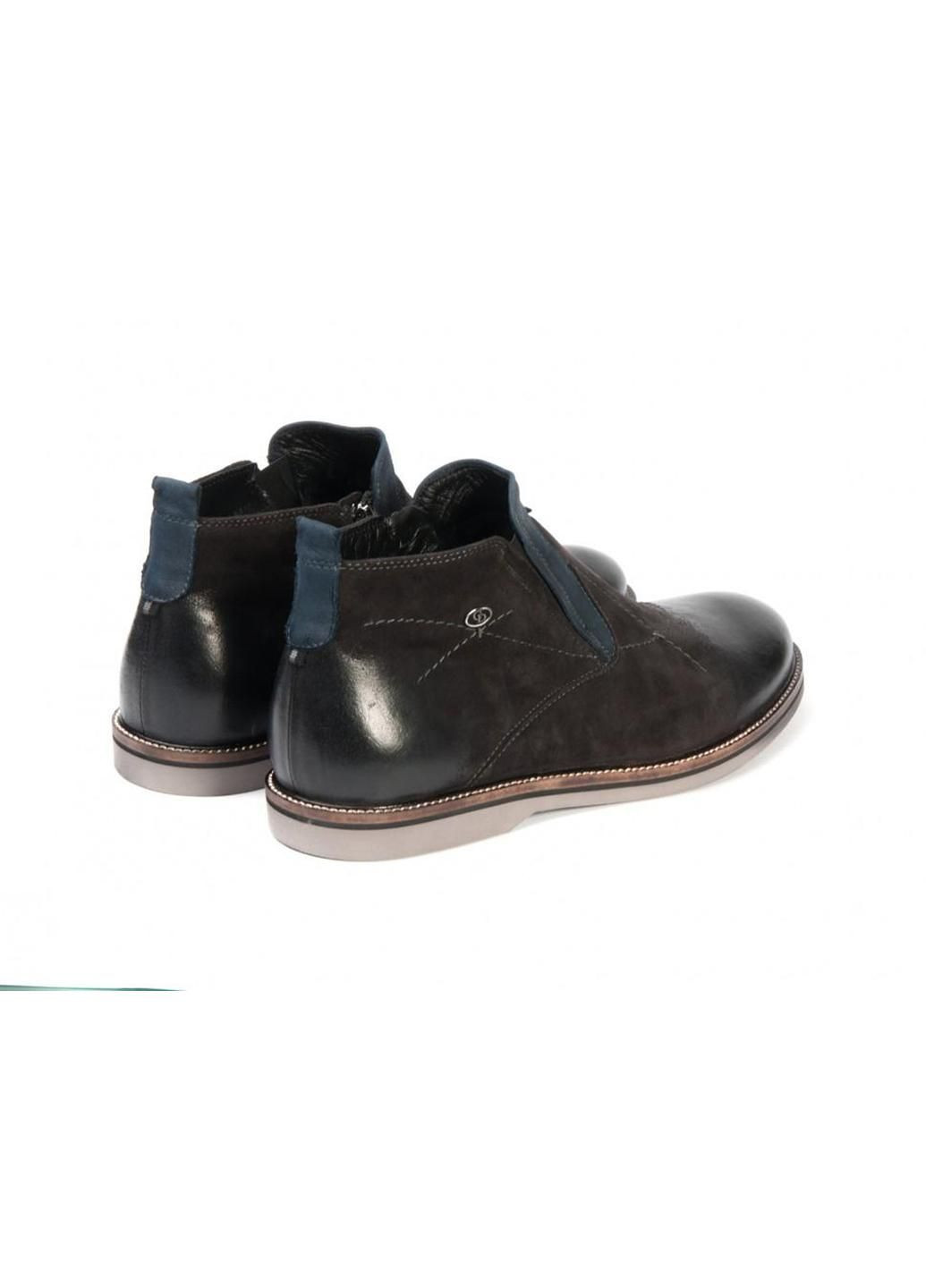 Серые зимние ботинки 7144101-б 45 цвет серый Carlo Delari