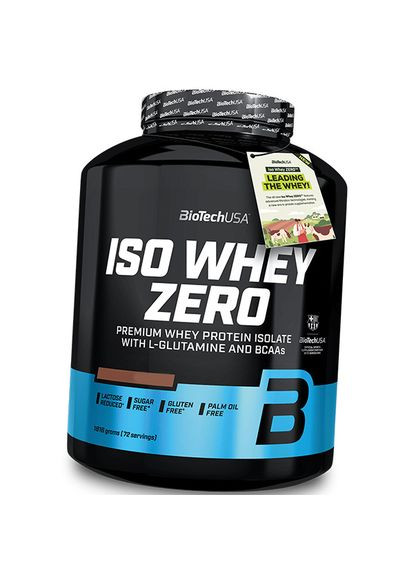Ізолят, Протеїн для схуднення, Iso Whey Zero, BioTech (USA) 1816г Шоколад (29084003) Biotechusa (341285518)