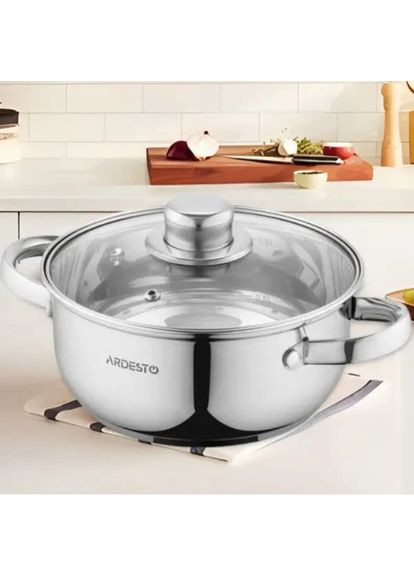 Кастрюля из нержавеющей стали 3.8 л Ардесто Gemini Gourmet Aosta Ardesto (358932233)