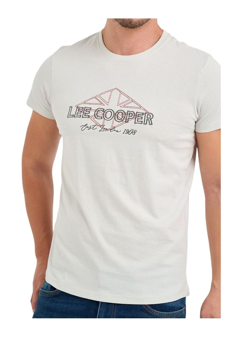Серая футболка мужская Lee Cooper