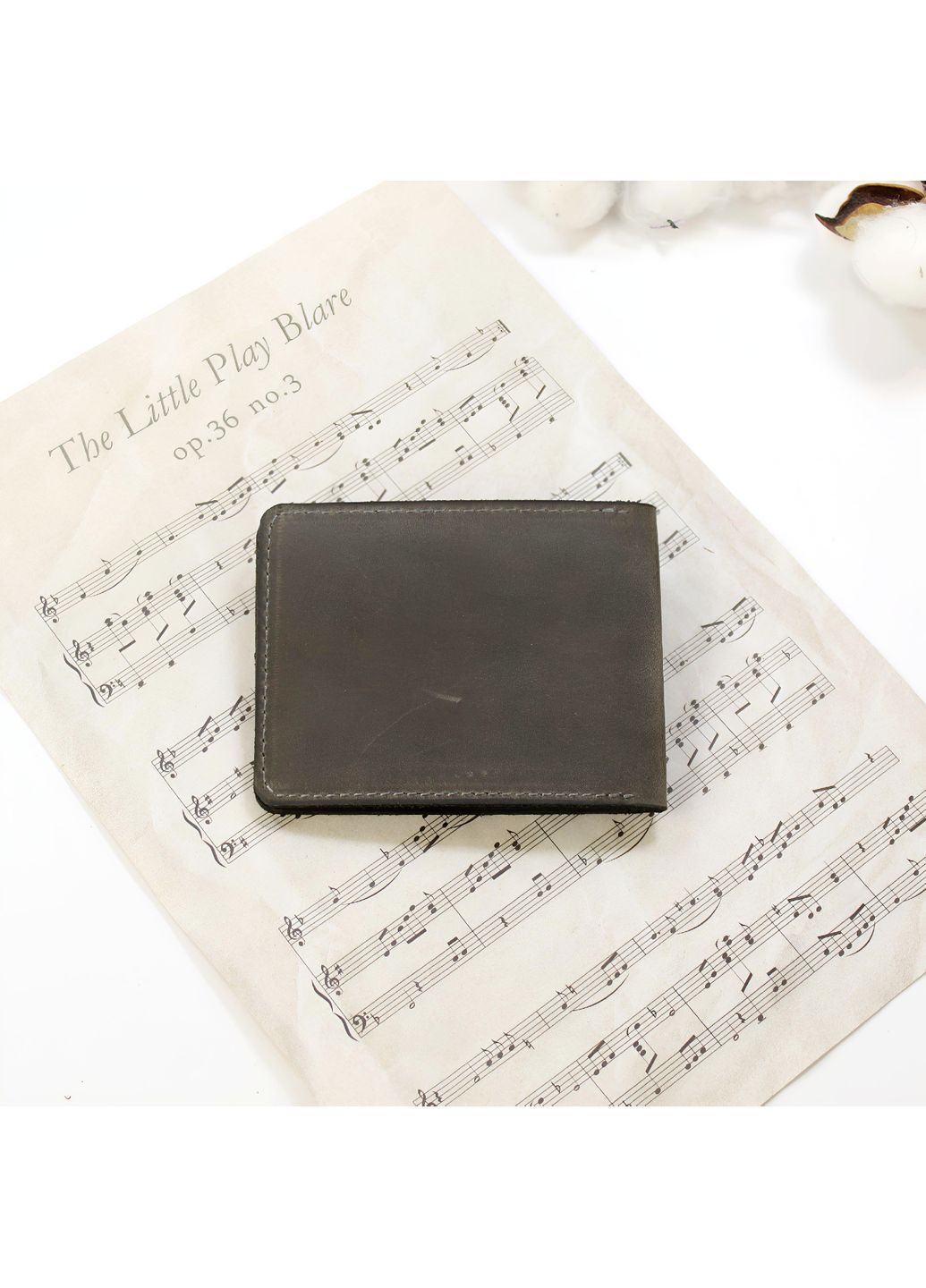 Обложка на удостоверение адвоката из натуральной кожи Crazy Horse серый No Brand (366239643)