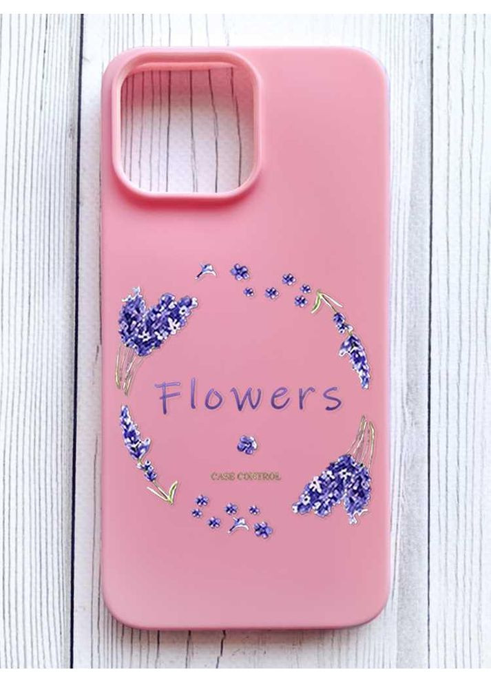 Матовий рожевий чохол на iPhone 16 Pro Max Лавандовий віночок (принт 19) Creative (356121833)