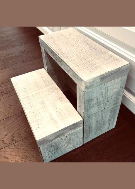 Скамейка-ступенька из дерева Маунтин шебби (ССТ-002321) No Brand (327847297)