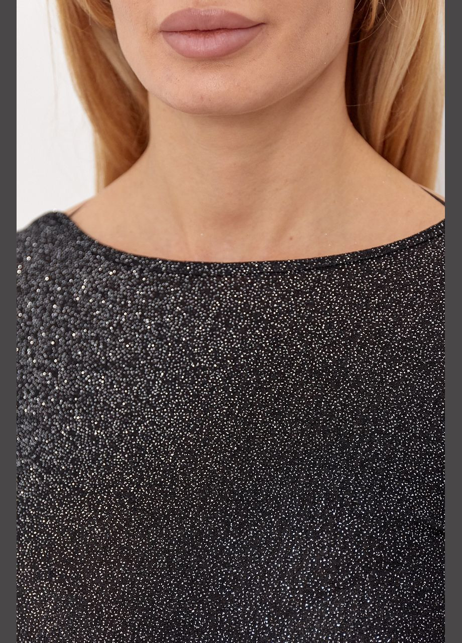 Жіночий лонгслів з люрексу з відкритою спиною Lurex (314454597)