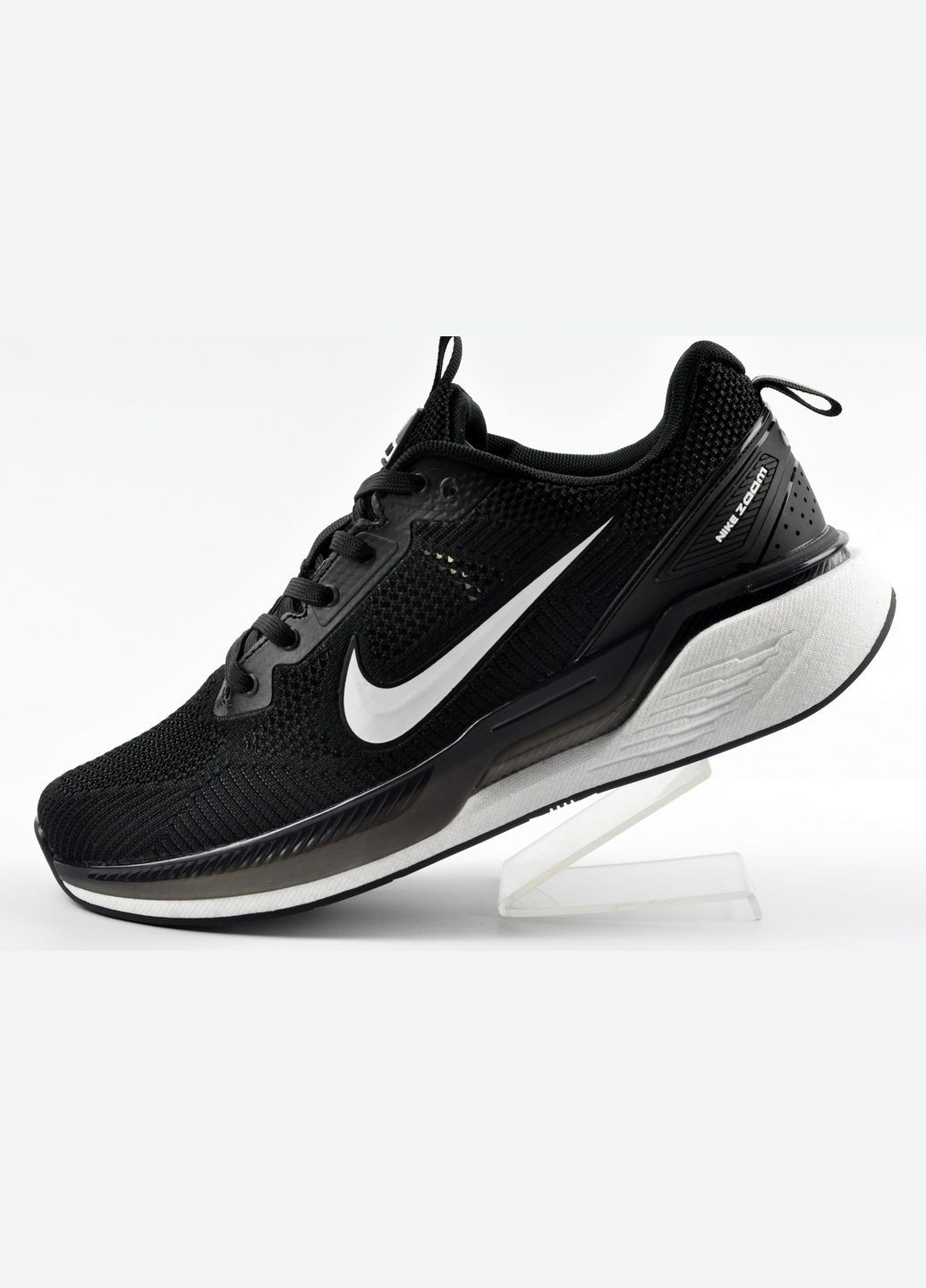 Черно-белые летние кроссовки летние zoom No Brand