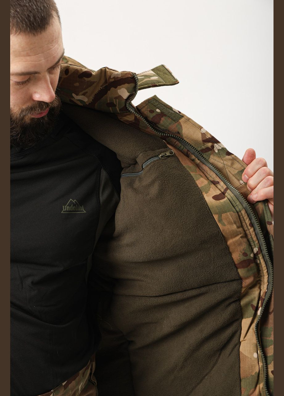 Тактический зимний бушлат мультикам рип-стоп,военный водоотталкивающий армейский бушлат мультикам Undolini (346529822)
