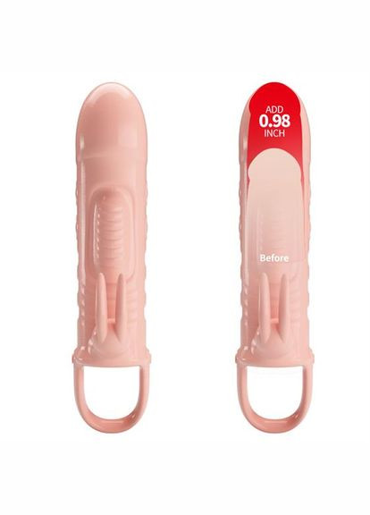 Насадка на член Sloane Vibrating Penis Sleeve Flesh - CherryLove Pretty Love (329153047)