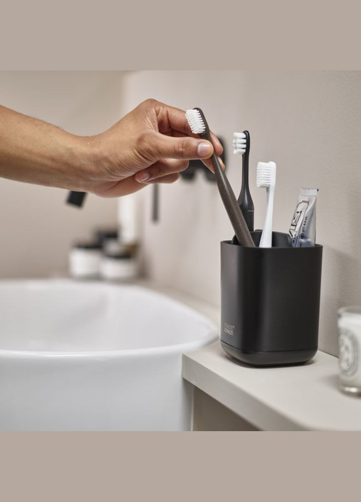 Органайзер для зубных щеток EasyStore Matt Black 70598 Joseph Joseph (316516592)