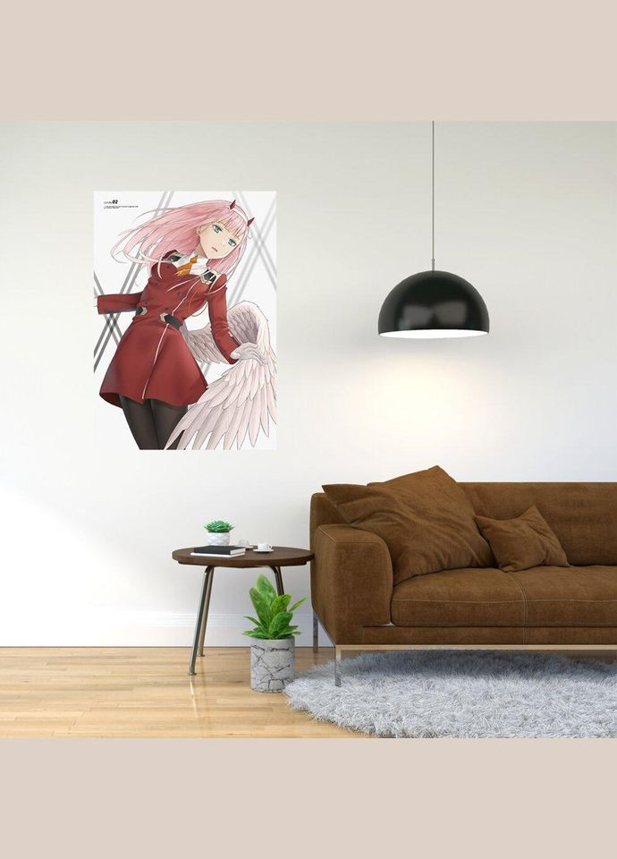 Плакат- з принтом Милий у Франксі Darling in the FranXX 2 A2 А0 Кавун постер (316209792)