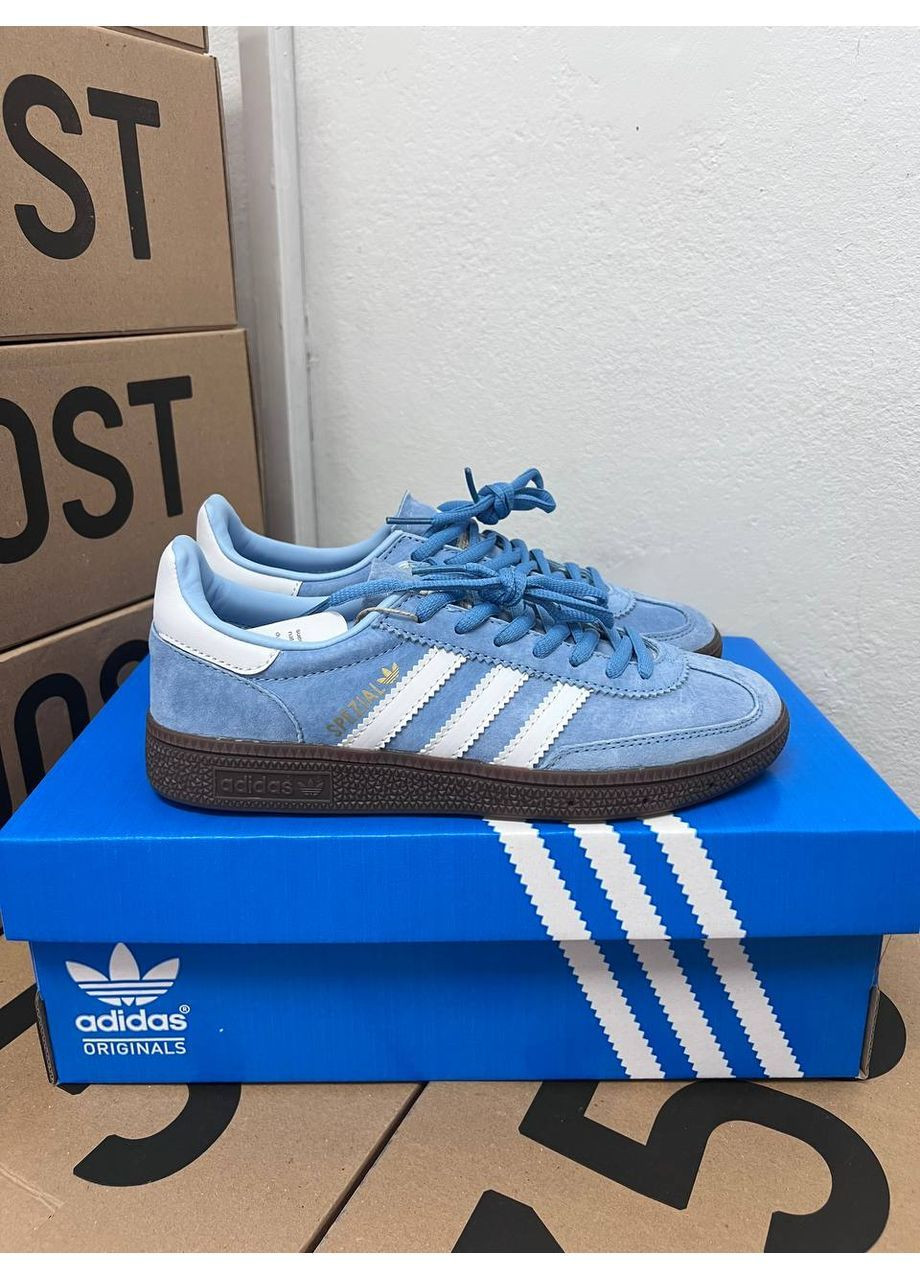 Блакитні всесезонні кросівки spezial blue adidas