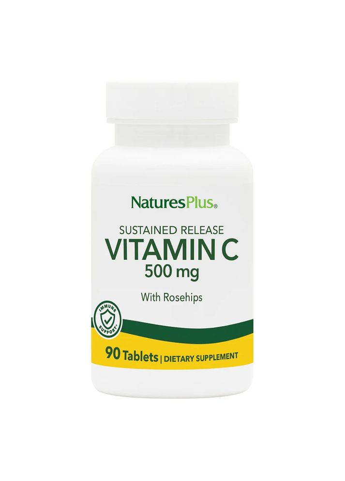 Вітаміни та мінерали Vitamin C 500 mg, 90 таблеток Natures Plus (322293071)