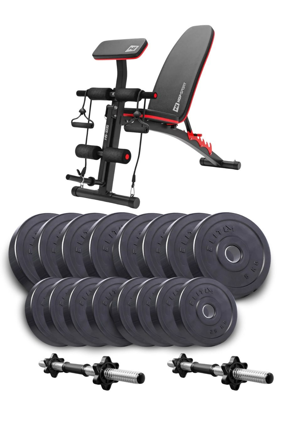 Набір Titan гантелі 2х31кг з лавою HS-1035 Elitum (315041072)