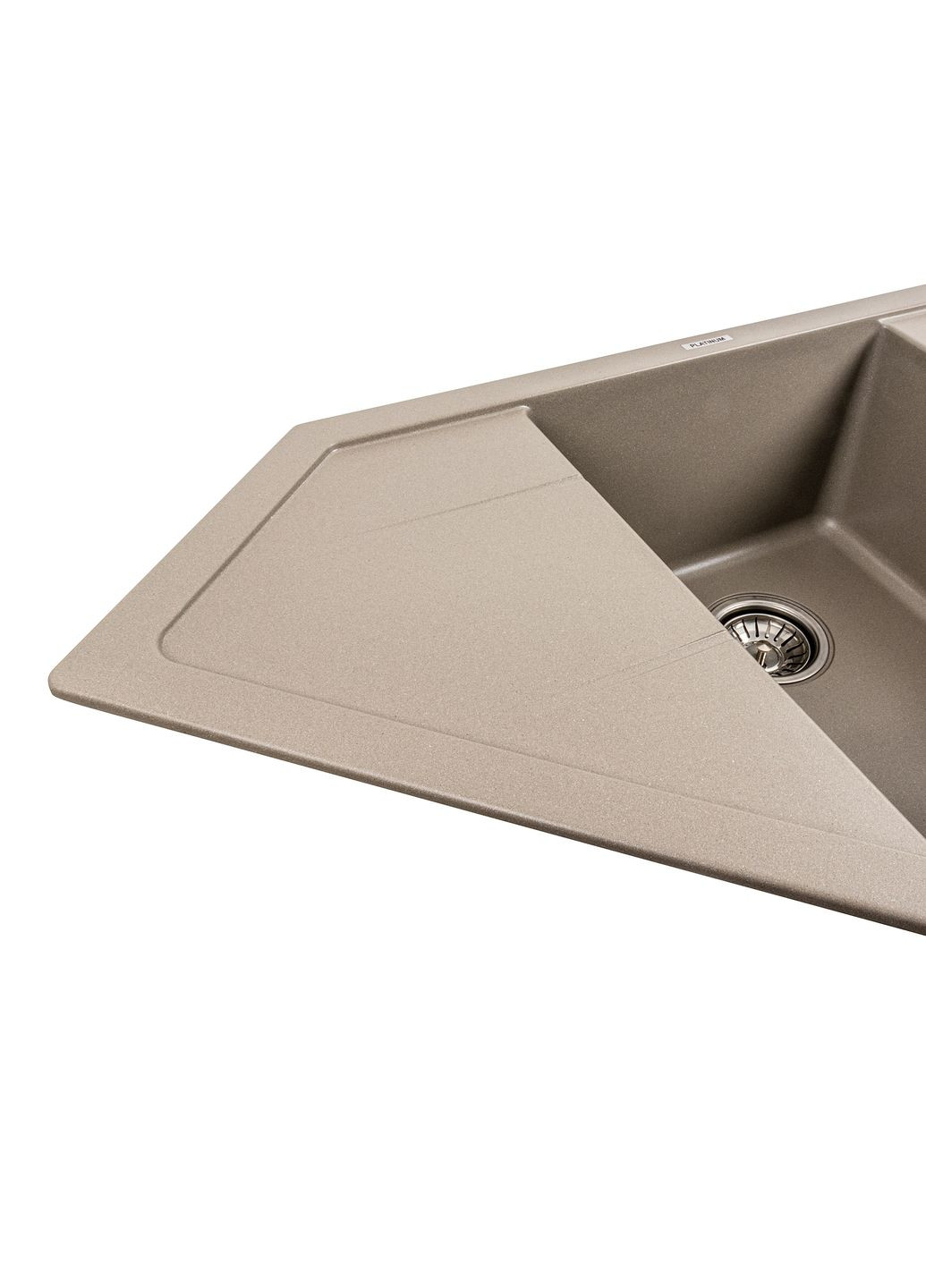 Гранітна мийка для кухні 9950 PANDORA матовий титан Platinum (277697057)