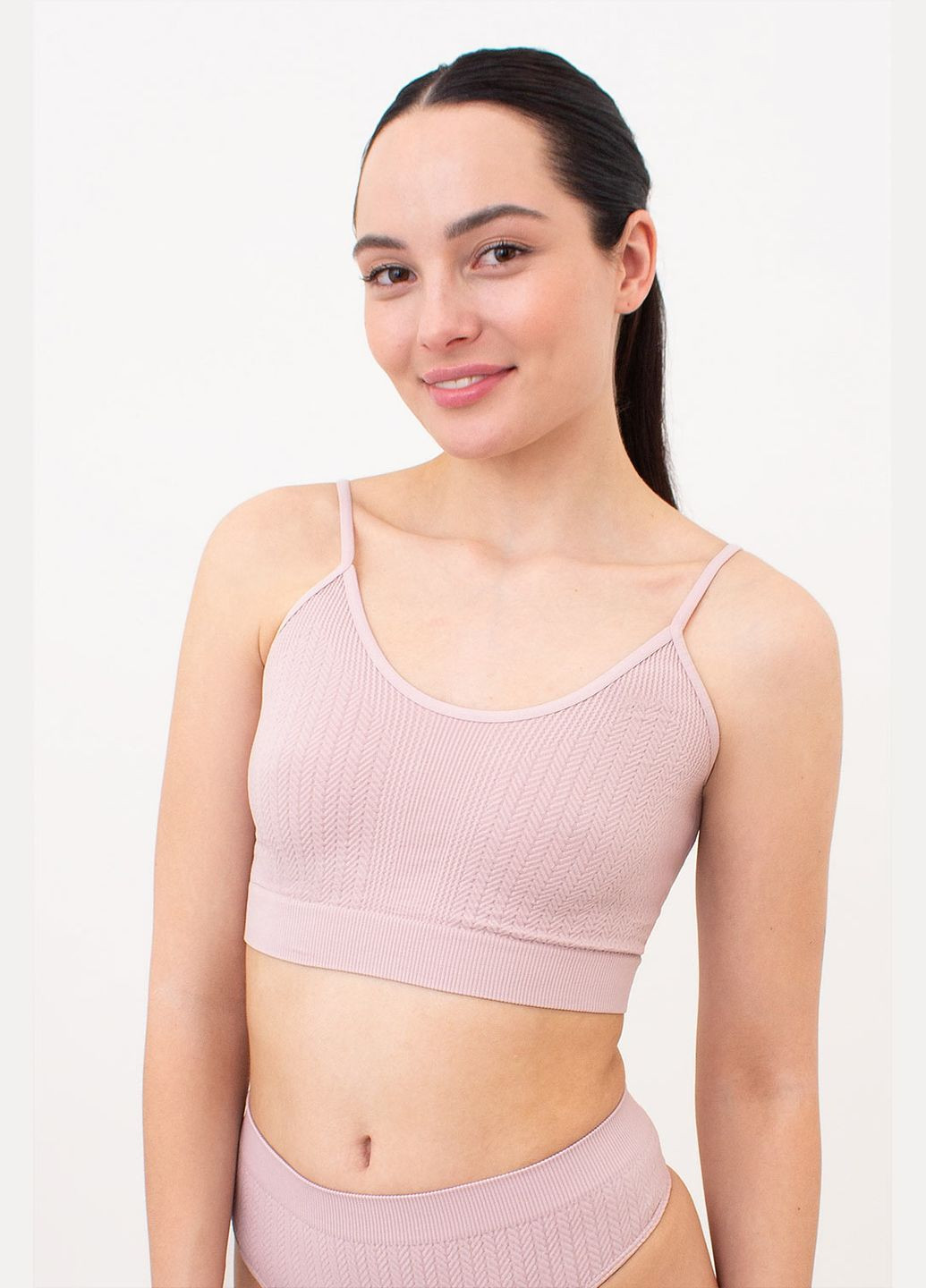 Безшовний топ на тонких бретелях Giulia TOP WITH STRAPS (333656937)