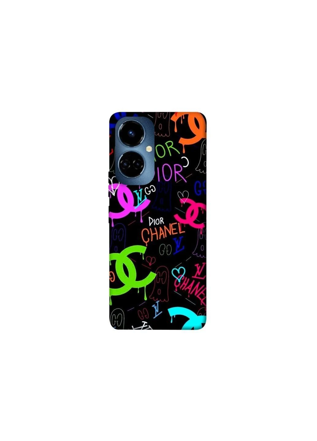 Чехол на TECNO Camon 19 Pro Fashion collage ver.5 Frontalka (382285754)