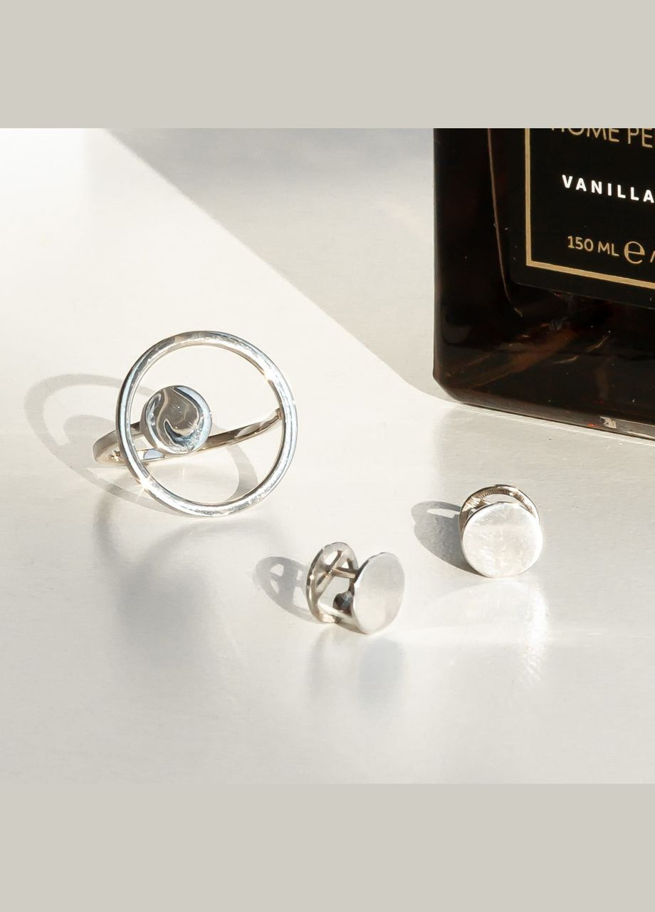 Каблучка срібна тематична Сонячна система без камінців Каштан (342335618)