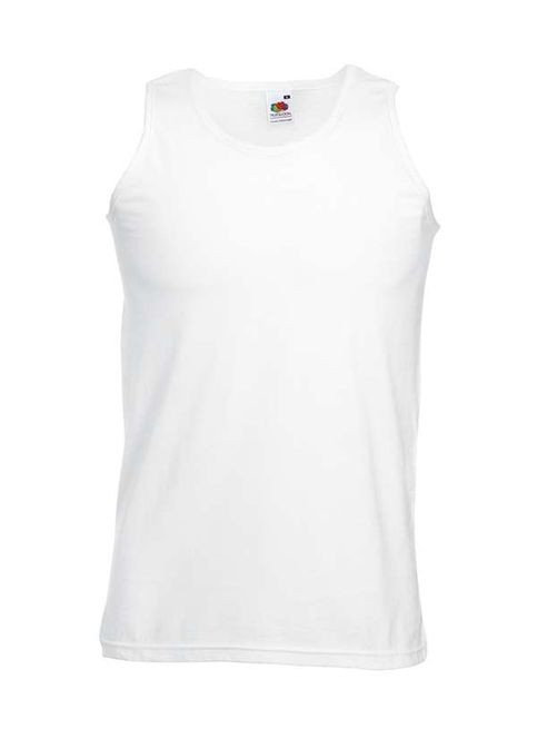 Майка мужская Athletic vest Белый (061098030S) Fruit of the Loom (337516793)
