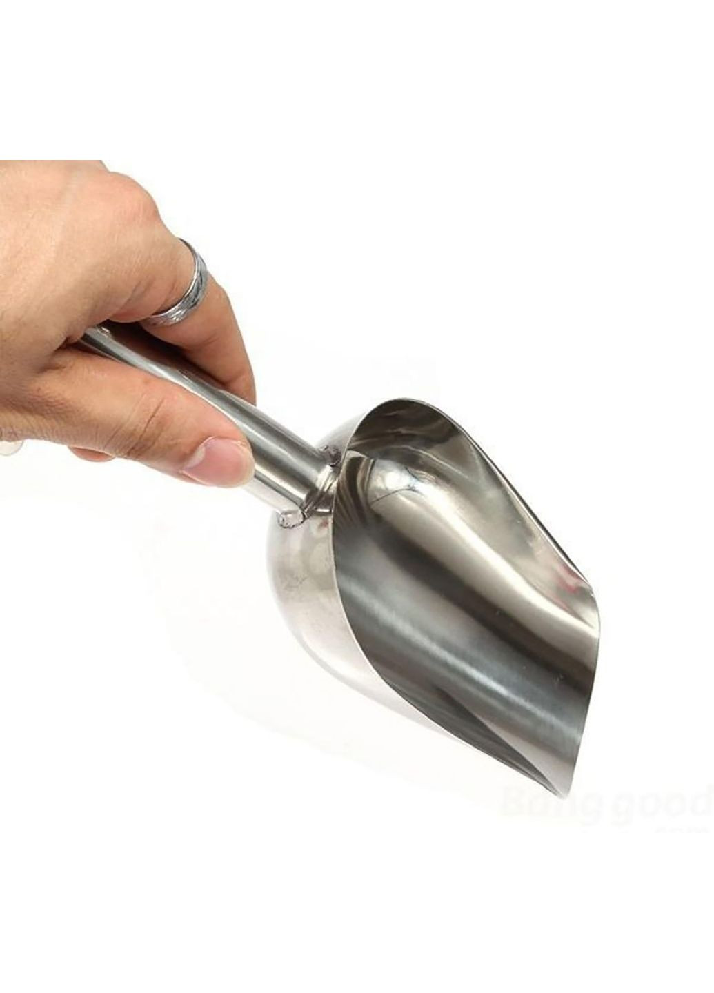 Комплект из 2 совков алюминиевых для льда, сахара, специй и сыпучих продуктов 26.5 и 21.5 см Kitchen Master (297829824)