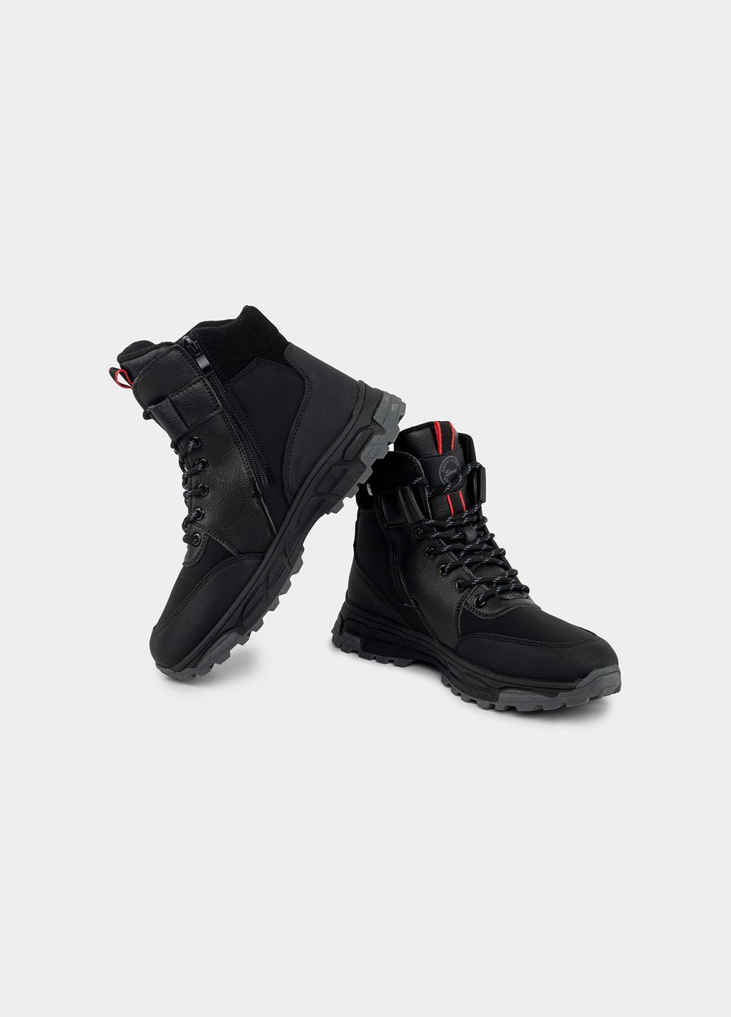 Черные зимние ботинки для мальчиков цвет черный цб-00234818 Kimboo