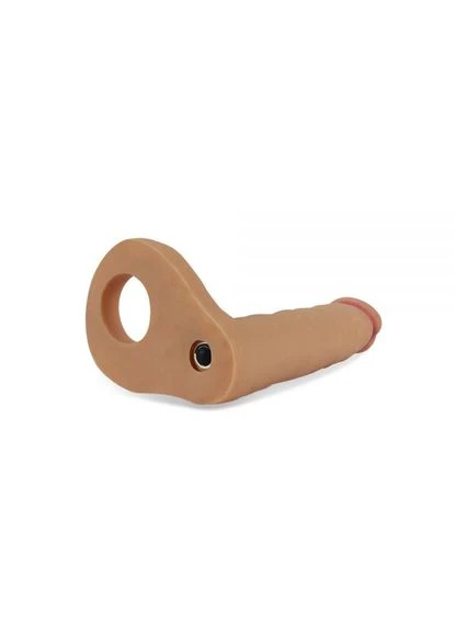 Анальна насадка з вібрацією 6.25" The Ultra Soft Double-Vibrating, Flesh Lovetoy (317591643)