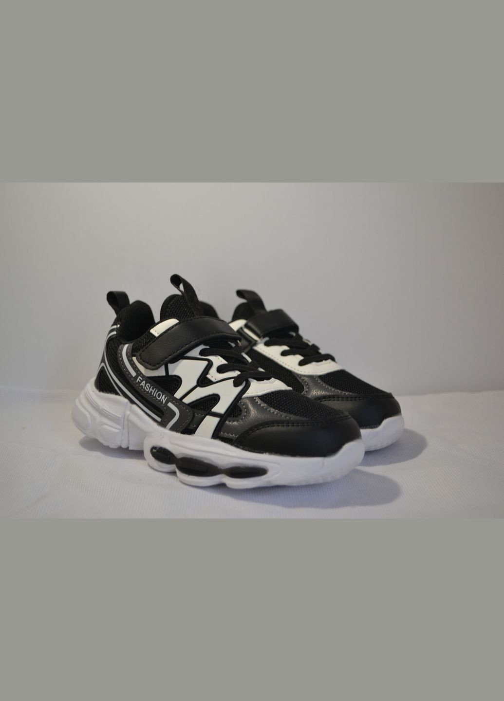 Черные кроссовки детские на липучку xifa Fifa