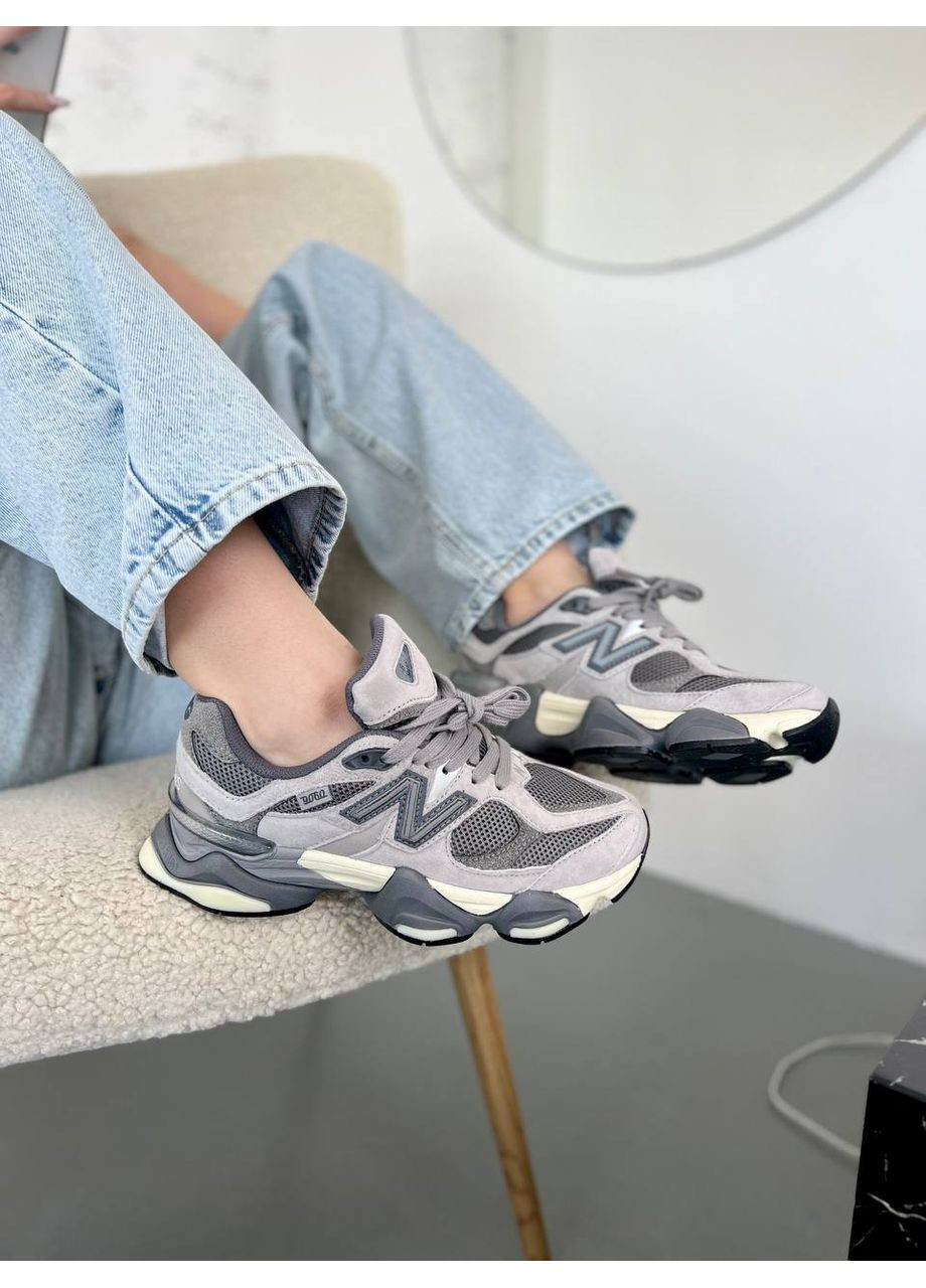 КРОСІВКИ ЖІНОЧІ NEW BALANCE 9060 WHITE GREY НЬЮ БЕЛАНС 9060 No Brand сірі демісезони (367174275)