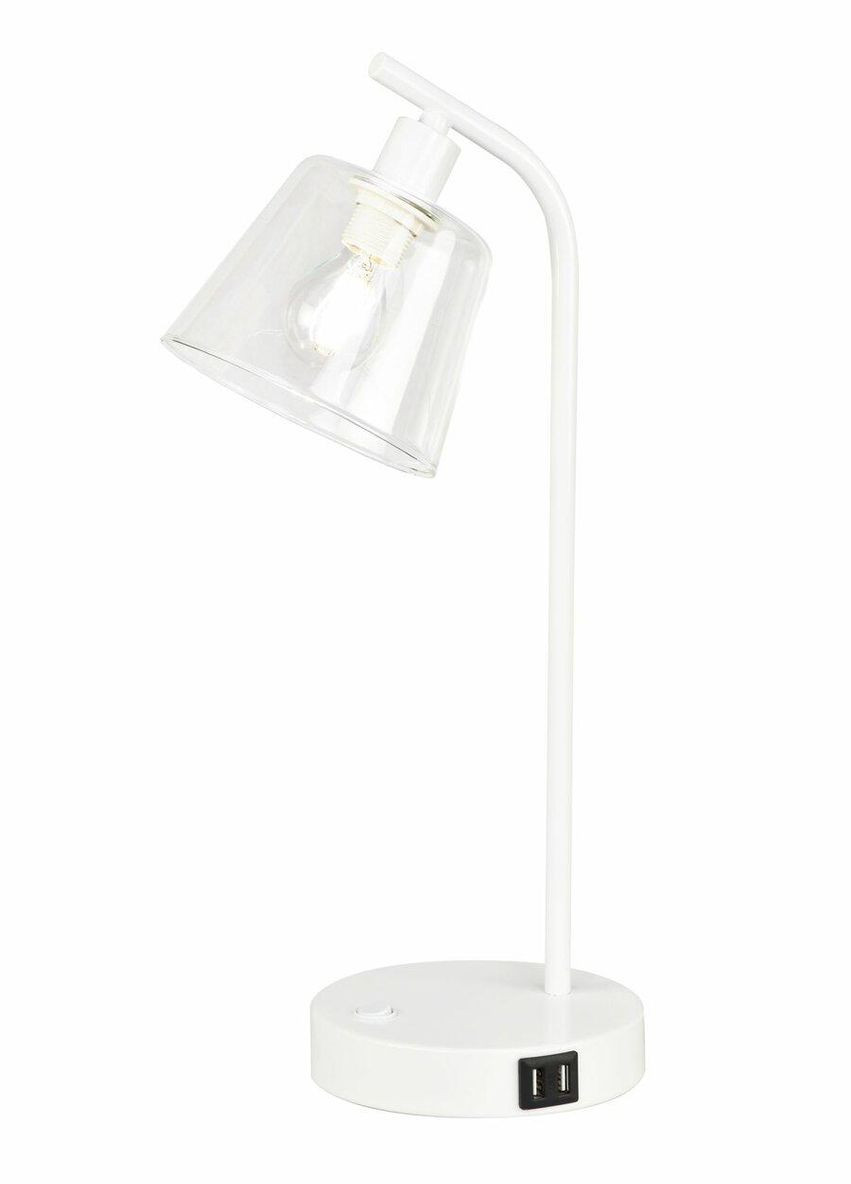 Настільна лампа декоративна LT91089E WT біла Valeso (342070478)