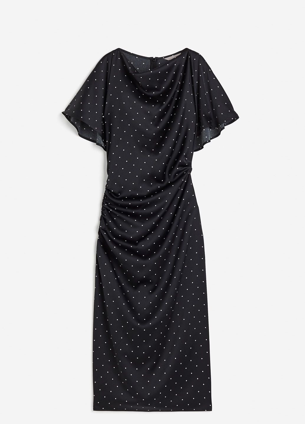 Чорна ділова сукня H&M в горошок