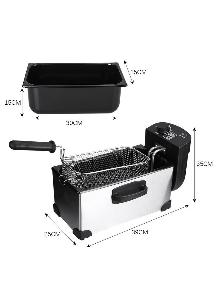 Фритюрниця професійна WJ800 на 3.5 літра, 2000 Вт, 2000 Вт Sokany (306849809)